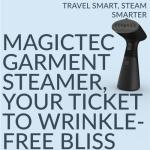 Travel Garment Steamer, Handheld Steamer for Clothes, Fast Heat-Up in 30 Seconds, 1000W Portable Steamer with 120ml Water Tank, Removes Wrinkles from Clothes, Garments, and Fabrics