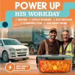 TRAVELISIMO Electric Lunch Box for Adults 80W Heated Lunch Box For Men 1.5L Stainless Steel Portable Food Warmer, 12/24/110V Electric Food Warmers for Travel & Work, Loncheras Para Hombres de Trabajo