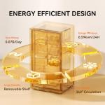 Frestec 3.2 Cu. Ft. Mini Fridge with Freezer Small Refrigerator, Mini fridge for Bedroom, Dorm, Single Door, Energy Saving, Low Noise, Mini Fridge for Office (Grey)