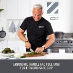 Zakarian by Dash 2 Piece Chef Grade German Steel Paring Knife Set with Smooth and Serrated Blades for Chopping, Dicing, Mincing, Slicing and More - Grey