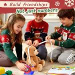 PLAYPARTY 8ft Tape Measure for Kids, STEM Educational Tool with Level, Protractor and Eraser, Retractable Snail Shaped Measuring Tapes, Child-Safe Stocking Stuffers Gift for Boys & Girls 3+, Blue