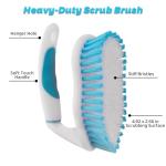 3 Pack Scrub Brush Set, Heavy-Duty Scrub Scrubbing Brushes for Cleaning, Grout Brush with Stiff Bristles Cleaning Brush for Bathroom, Bathtub, Kitchen, Floor, Tub, Tile, Sink