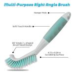 3 Pack Scrub Brush Set, Heavy-Duty Scrub Scrubbing Brushes for Cleaning, Grout Brush with Stiff Bristles Cleaning Brush for Bathroom, Bathtub, Kitchen, Floor, Tub, Tile, Sink