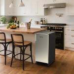 IECIVC Under Counter Crescent Ice Maker Machine, 15'' W Drainless Built-in Ice Maker, 25 LBS/Day with 22 LBS Storage Bin, Perfect for Commercial Home Bar, No Drain