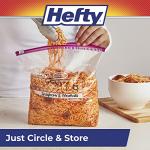 Hefty Slider Calendar Storage Bags, Gallon Size, 30 Count (Pack of 4), 120 Total