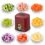 Vegetable Fruit Chopper French Fries Cutter Potato Onion Tomato 3 Sizes Dicer (RED)