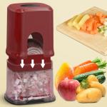Vegetable Fruit Chopper French Fries Cutter Potato Onion Tomato 3 Sizes Dicer (RED)
