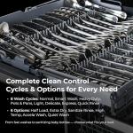 Kenmore 22-14689 Elite 24" Built-In Dishwasher - UltraWash Plus, TurboDry, QuietWash, SmartWash, TurboFlex Third Rack & Reach-Thru Handle - 15 Place Settings-42 DBA - ENERGY STAR Certified - 24"-Black