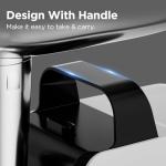 Electric Meat Grinder, 2300W Max, Heavy Duty Sausage Stuffer with 2 Blades, 3 Grinding Plates, Sausage Tube & Kubbe Kit, Home Kitchen Meat Mincer with Handle (Black)