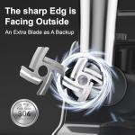 Electric Meat Grinder, 2300W Max, Heavy Duty Sausage Stuffer with 2 Blades, 3 Grinding Plates, Sausage Tube & Kubbe Kit, Home Kitchen Meat Mincer with Handle (Black)