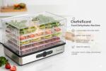 Chefnificent Food Dehydrator Machine with 5 Adjustable Trays, Rapid 4 Hour Drying, BPA Free Fruit Dryer for Jerky, Herbs, Mushrooms, Freeze Dryer Alternative for Healthy Snack Preparation