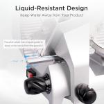 Paladin Equipment 8" Commercial Electric Meat Slicer,1/4 HP, Italian Carbon Steel Blade, Manual Lunch Food Slicer, ham cutter with Adjustable Slicing Thickness for Semi-frozen Meat, Cheese