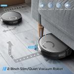 UMMUND Robot Vacuum and Mop Combo, 2 in 1 Mopping Vacuum Robot with Schedule, Wi-Fi/App/Remote, Strong Suction, Self-Charging, Slim, Ideal for Hard Floor, Pet Hair, Low-Pile Carpet