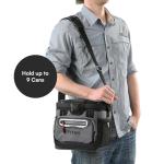 Titan by Arctic Zone Deep Freeze Cooler - 9 Can Zipperless Hardbody Cooler with Deep Freeze Insulation, HardBody Liner, and SmartShelf - Sharkskin Gray