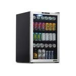 NewAir Beverage Refrigerator 160 Cans, Free Standing Cooler with Glass Door, Cools Down To 37 Degrees, Perfect Beverage Mini Fridge Organizer For Beer, Wine, & Drinks
