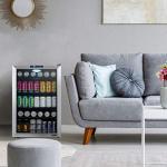 NewAir Beverage Refrigerator 160 Cans, Free Standing Cooler with Glass Door, Cools Down To 37 Degrees, Perfect Beverage Mini Fridge Organizer For Beer, Wine, & Drinks