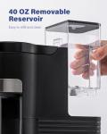 SHARDOR 3 in 1 Single Serve Coffee Maker, K Cup Pod Coffee Maker Compatible with Grounds & Teas, 6 to 14oz Brew Sizes, 40oz Removable Water Tank, Easy to Use, Black