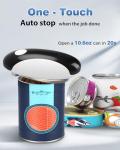 EASYVAVA Auto Stop Electric Can Opener - Rechargeable Can Openers Smooth Edge for Seniors,One Touch Cut Opener Handsfree for Kitchen Portable for Any Size Cans