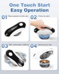 EASYVAVA Auto Stop Electric Can Opener - Rechargeable Can Openers Smooth Edge for Seniors,One Touch Cut Opener Handsfree for Kitchen Portable for Any Size Cans