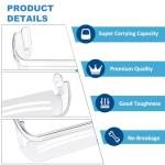 2 Pack UPGRADED 242126602 Refrigerator Door Bin Shelf Replacement for Frigidaire Electrolux Refrigerator Door Shelf Bin Bottom 2 Shelves - Side Shelf Rack Parts AP6278233 PS12364199 4547407