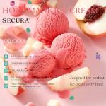 Secura Ice Cream Maker, DIY Visualization Ice Cream Machine for Gelato, Sorbet, Frozen Yogurt, Perfect for Beginners, Food Grade Safe Material, 1QT