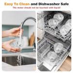 TTFTTF Electric Garlic Chopper, 350ML Glass Bowl Mini Food Processor, Portable Veggie Chopper Onion Garlic Grinder, Wireless Blender for Ginger, Chili, Fruit, Meat, etc