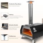 Elevon QD740-ELPO-WSP2 Maker Portable Grill Stainless Steel, 16''x20'' Pizza Oven Set, Black