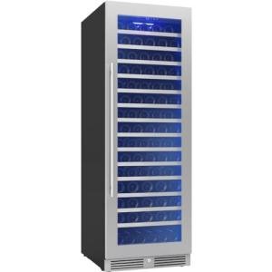 Zephyr Presrv 24 Inch Wine Fridge Full Size Single Zone - Tall Wine Cooler Cellars Large Cabinet Wine Refrigerator Home Bar Chiller Freestanding with Glass Door for 148 bottles 750ml