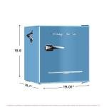 Frigidaire EFR176 1.6 cu. ft. Retro Bar Fridge with Side Bottle Opener (Blue)
