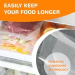 Wevac 6''x150', Vacuum Seal Roll Keeper with Cutter, Ideal Vacuum Sealer Bags for Food Saver, BPA Free, Commercial Grade, Great for Storage, Meal prep and Sous Vide