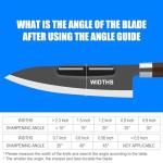 Premium Whetstone Knife Sharpening Stone 2 Side Grit 1000/6000 Waterstone- Whetstone Knife Sharpener- NonSlip Bamboo Base & Angle Guide