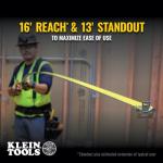 Klein Tools 9216 Tape Measure, Heavy-Duty Measuring Tape with 16-Foot Double-Hook Double-Sided Nylon Reinforced Blade, with Metal Belt Clip