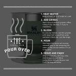 STANLEY Perfect Brew Pour Over | Manual Single Cup Coffee Maker | Drip Coffee Maker with Reusable Filter | Easy Clean Stainless Steel | BPA-Free | Hammertone Green