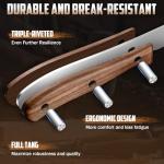 DRAGON RIOT Steak Knives Set of 8, Ultra Sharp Steak Knife Set Japanese VG-10 Stainless Steel Serrated Steak Knives Full Tang Wood Handle with Gift Box