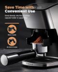 KIDISLE Conical Burr Coffee Grinder Electric, Espresso Grinder for Home Use, Burr Mill with 51 Grind Settings, Precision Electronic Timer, Stainless Steel Container