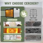 Food-Dehydrator Machine 7 Stainless Steel Trays, 6ft² Small Food Dryer, 190ºF,24H Fruits Dehydrator, 800W Meat Dryer for Jerky,Mushroom,Herbs,Veggies,Dog Treats