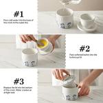 Toptier Butter Crock for Counter With Water Line, On Demand Spreadable Butter, Ceramic Butter Keeper to Leave On Counter, French Butter Dish with Lid (Greedy Cat War)