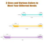 Silicone Spatula Set (3Pcs) - Mini Scraper Tool for Beauty & Food - Reach Every Last Drop, Multi-Size Spatulas for Makeup Jars, Lotion Bottles & Kitchen Containers​