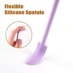 Silicone Spatula Set (3Pcs) - Mini Scraper Tool for Beauty & Food - Reach Every Last Drop, Multi-Size Spatulas for Makeup Jars, Lotion Bottles & Kitchen Containers​