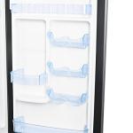 Avanti Apartment Refrigerator Freestanding Reversible Dual Doors Compact Design Full Fridge with Top Freezer, Adjustable Shelves, Full Range Temperature Control, with Crisper, 4.5-Cu.Ft, Metallic