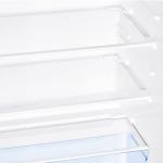 Avanti Apartment Refrigerator Freestanding Reversible Dual Doors Compact Design Full Fridge with Top Freezer, Adjustable Shelves, Full Range Temperature Control, with Crisper, 4.5-Cu.Ft, Metallic