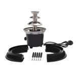 Electric Chocolate Fountain, 3 Tier Chocolate Fondue Machine with 5Forks, 40W Fuente De Chocolate, Small Chocolate Fountain Machine for Parties, Melts Cheese, Candy, Dip Strawberry, fruit, Vegetable