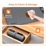 Firelex Food Warming Mat for Buffet, Silicone Plateful Food Warming Mat with Timer & 7-Temp Settings, 8s Fast Heat, keep food warm for Party, family dinners, Thanksgiving & Christmas Gift, Gray