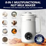 8 in 1 Nut Milk Maker Machine Blender, 32oz Homemade Soy, Almond, Oat, Coconut, Plant Based and Non Dairy Beverages, Nutmilk Maker Machines – with Delay Start and Keep Warm Functions