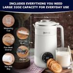 8 in 1 Nut Milk Maker Machine Blender, 32oz Homemade Soy, Almond, Oat, Coconut, Plant Based and Non Dairy Beverages, Nutmilk Maker Machines – with Delay Start and Keep Warm Functions