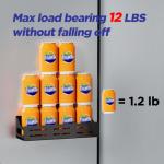 Carwiner 5 Pack Magnetic Spice Rack for Refrigerator with Paper Towel Holder, Strong Magnetic Fridge Shelf, Rustproof Side Fridge Storage Rack for Kitchen