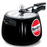 Hawkins 6.5 Litre Contura Black Pressure Cooker, Hard Anodised Inner Lid Cooker, Handi Cooker, Black (Cb65), 6.5 Liter