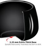 Hawkins 6.5 Litre Contura Black Pressure Cooker, Hard Anodised Inner Lid Cooker, Handi Cooker, Black (Cb65), 6.5 Liter