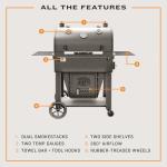 Oklahoma Joe's® Marshal Centerbox™ Smoker, Black Steel - 23202164