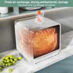 magicplux Portable Dishwasher, Countertop Dishwasher with Color Screen, 5 Place Settings & 8 Washing Programs, Mini Dishwashers, 3 Spray Arms with 5 L Built-in Water Tank